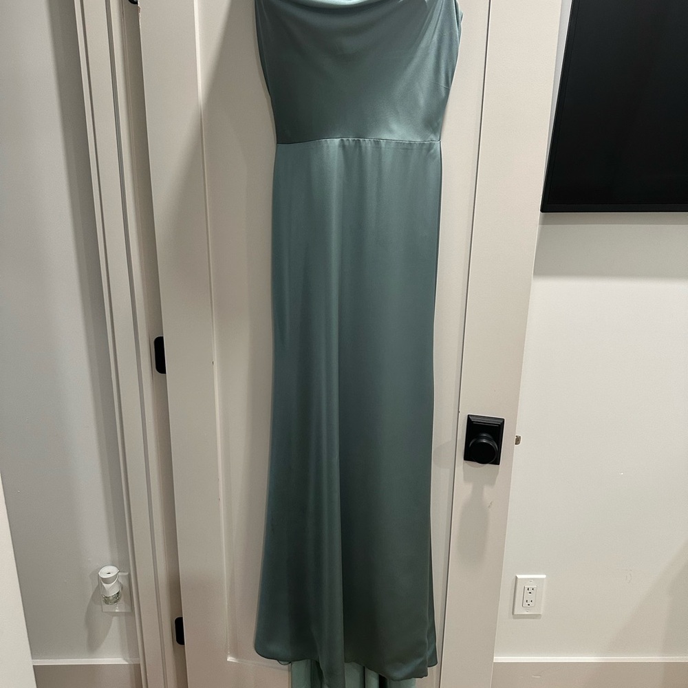 Milla Cowl Neck Slip Dress with Open Back